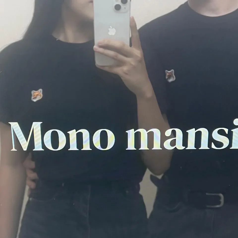 메종 키츠네 폭스 헤드 패치 클래식 티셔츠 블랙 thumbnail 6