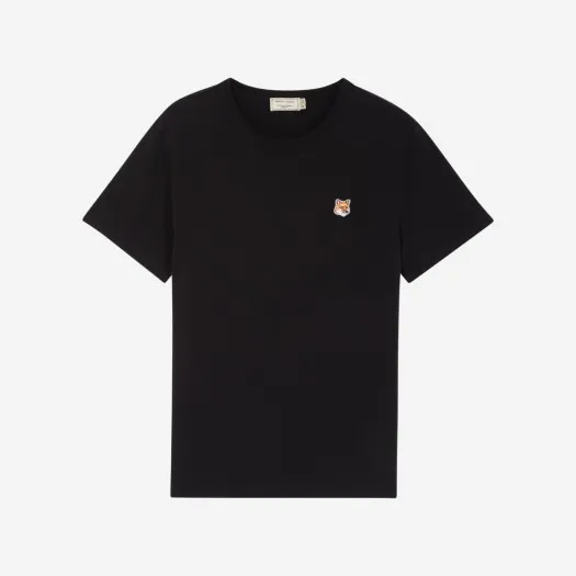 메종 키츠네 폭스 헤드 패치 클래식 티셔츠 블랙