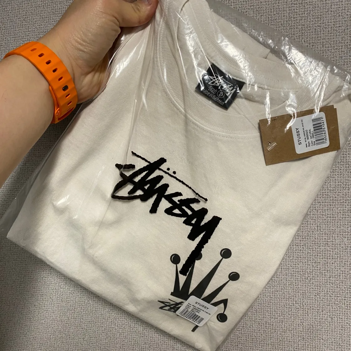 스투시 리갈 크라운 피그먼트 다이드 티셔츠 내츄럴 thumbnail 3