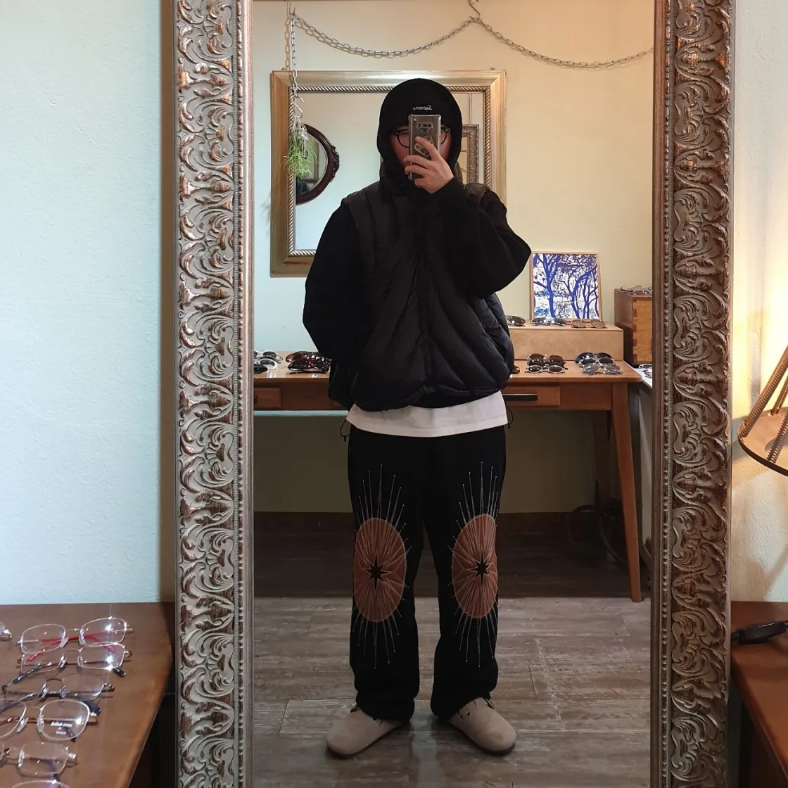 베이프 피그먼트 컬리지 티셔츠 화이트 thumbnail 3