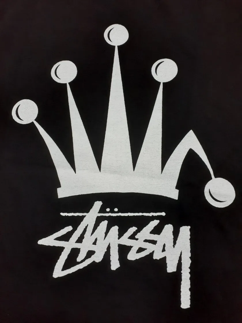 스투시 리갈 크라운 피그먼트 다이드 티셔츠 블랙 thumbnail 4