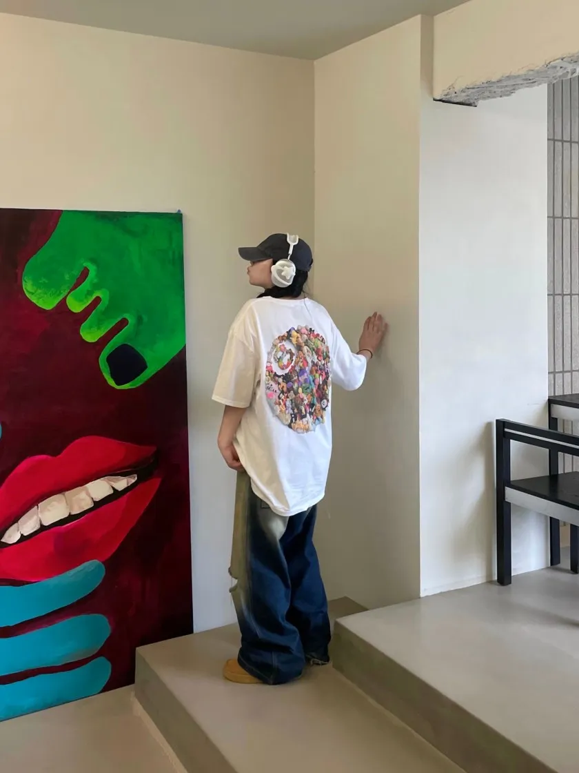 스투시 플러시 티셔츠 화이트 thumbnail 7