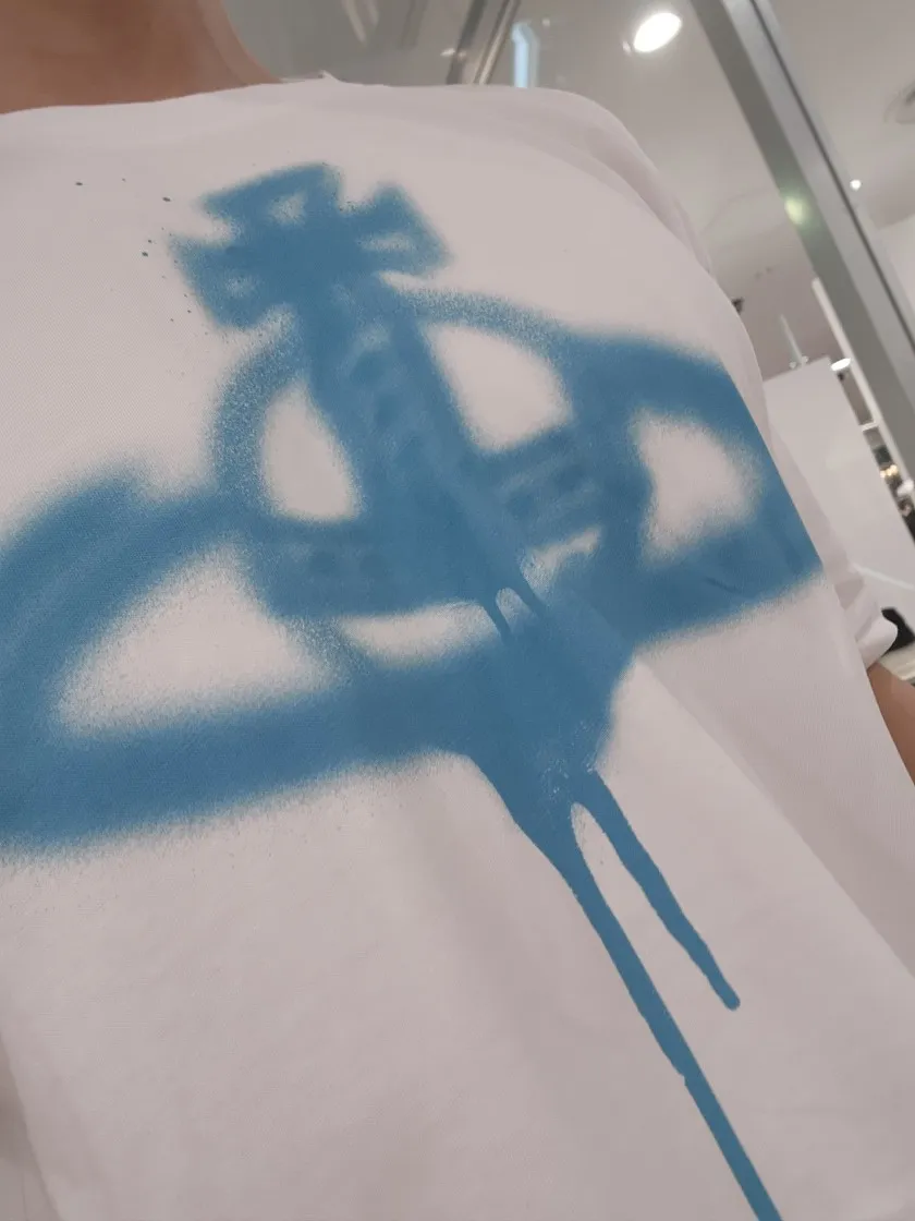 비비안 웨스트우드 스프레이 오브 코튼 티셔츠 화이트 thumbnail 3