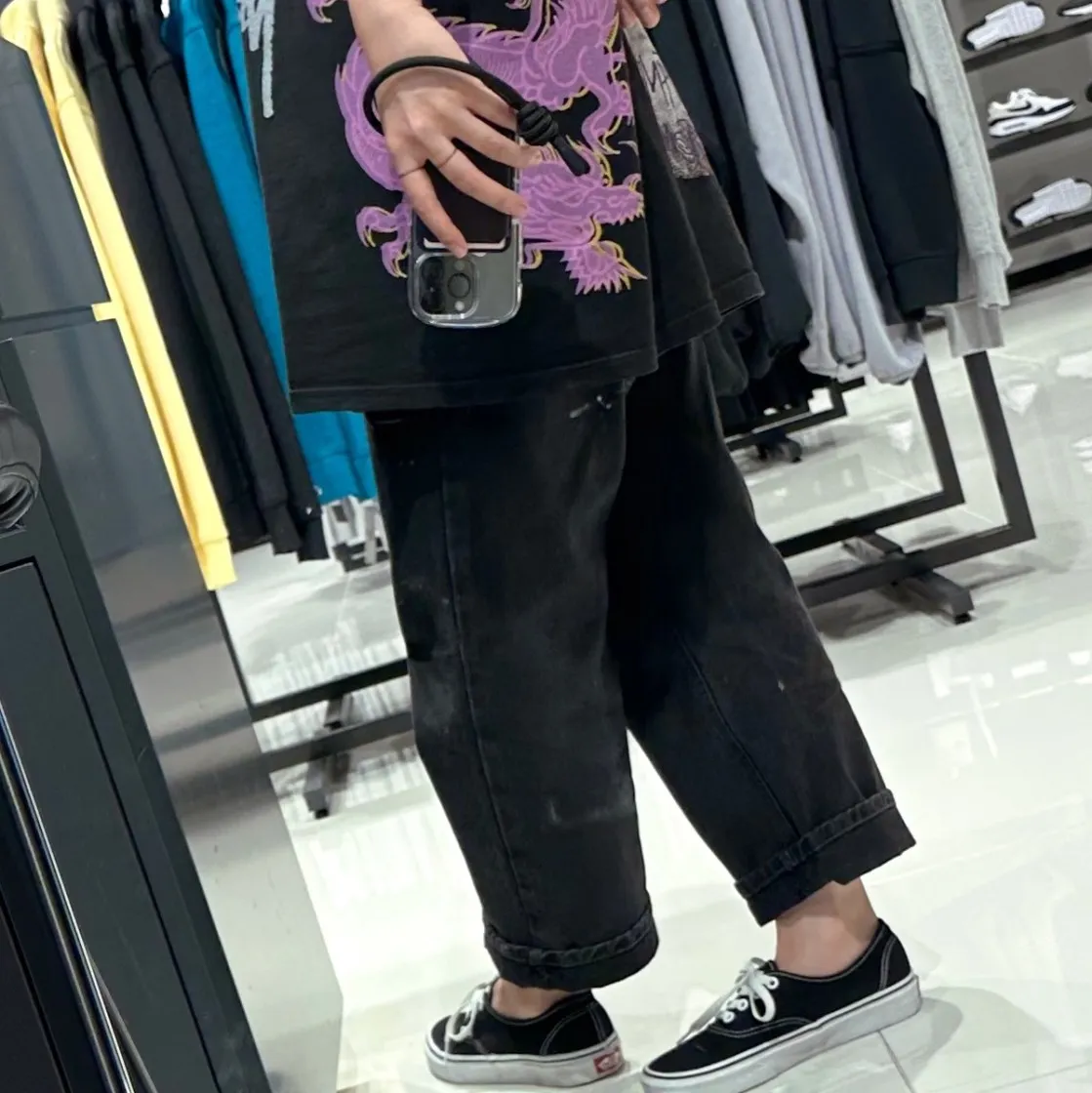 스투시 스트라이크 피그먼트 다이드 티셔츠 블랙 thumbnail 5