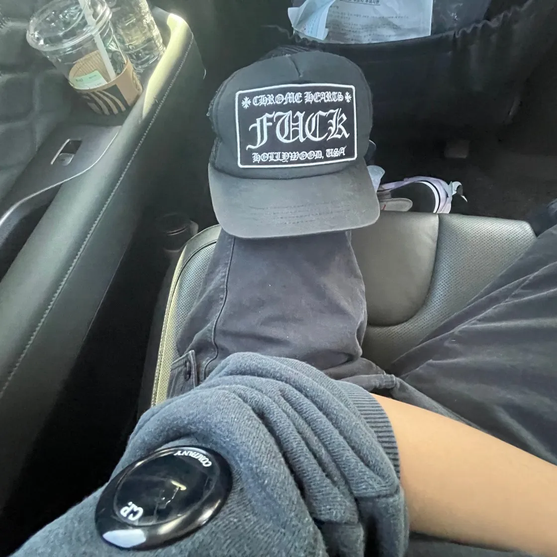 크롬하츠 홀스슈 로고 포켓 티셔츠 블랙 thumbnail 6