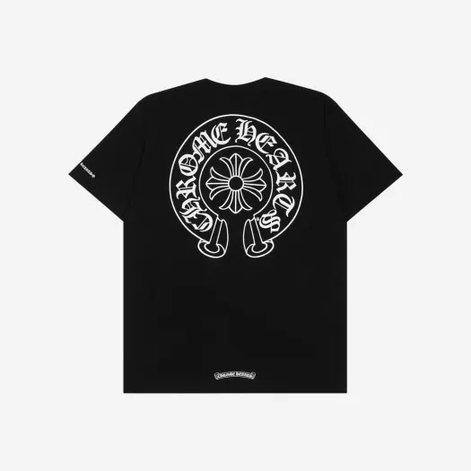 크롬하츠 홀스슈 로고 포켓 티셔츠 블랙