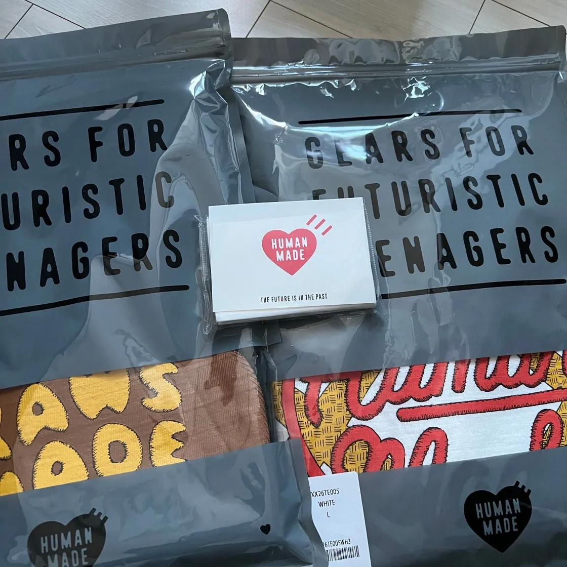 휴먼 메이드 x 카우스 그래픽 티셔츠 #3 블랙 thumbnail 2