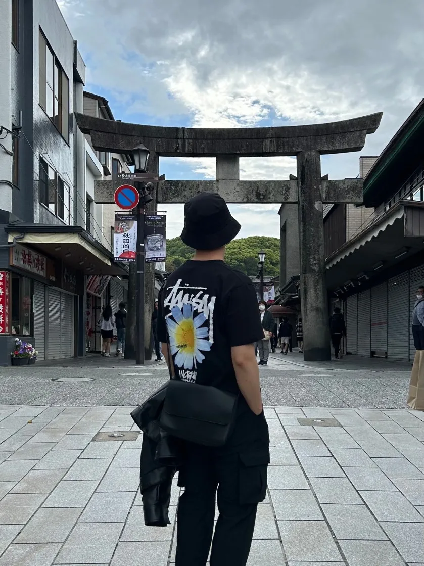 스투시 ITP 플라워 티셔츠 블랙 thumbnail 2