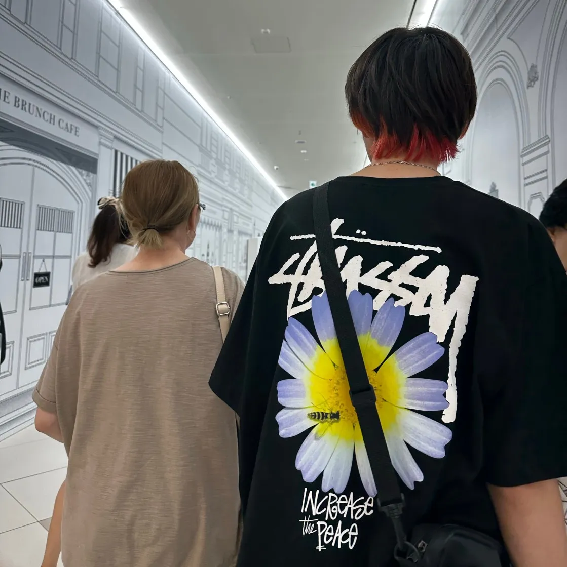 스투시 ITP 플라워 티셔츠 블랙 thumbnail 3