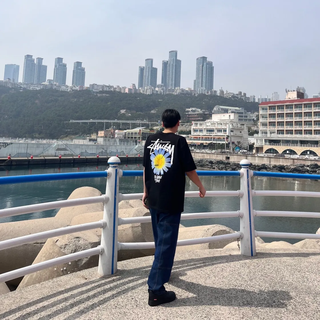 스투시 ITP 플라워 티셔츠 블랙 thumbnail 6