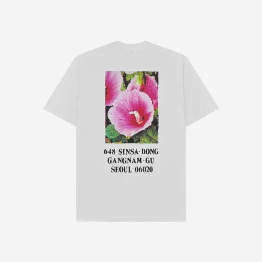 슈프림 서울 박스로고 티셔츠 화이트 - 23FW