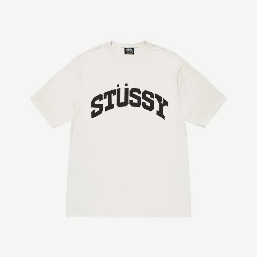 스투시 블록 스포츠 피그먼트 다이드 티셔츠 내츄럴