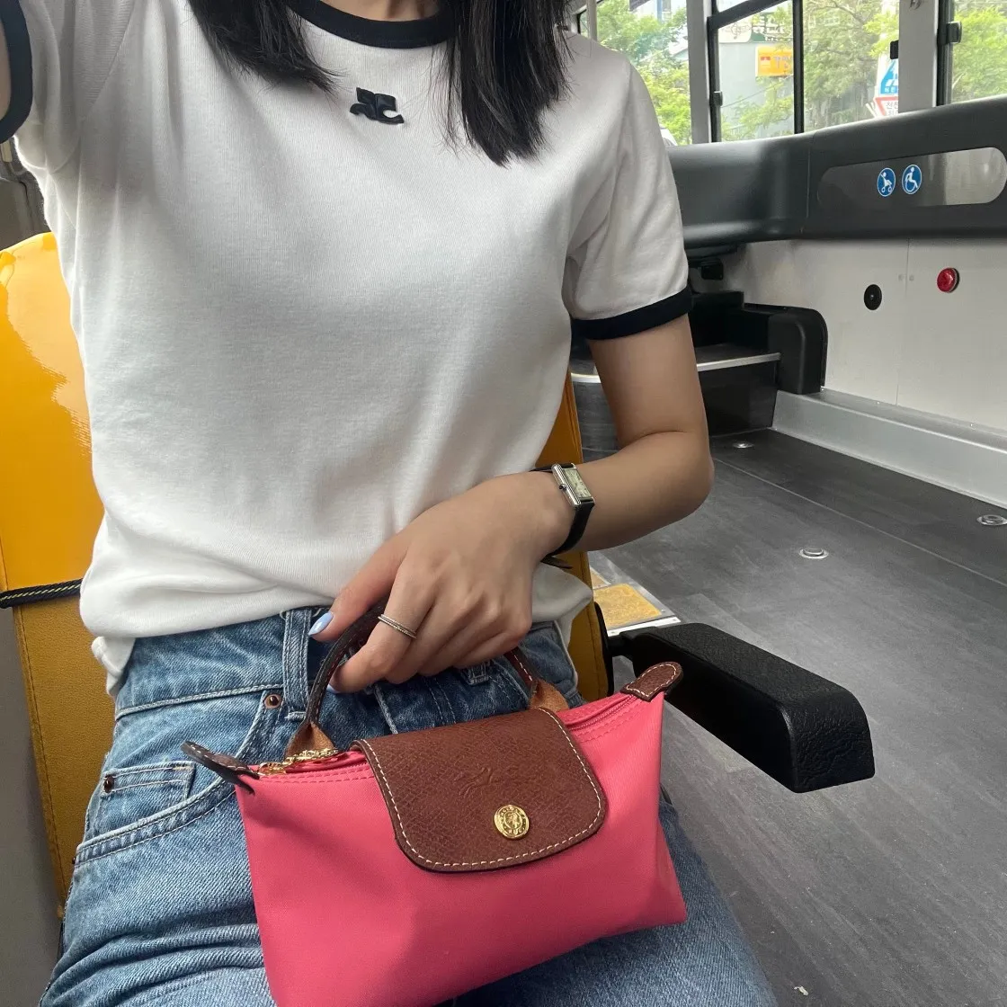 (W) 꾸레쥬 리에디션 범피 콘트라스트 티셔츠 헤리티지 화이트 블랙 thumbnail 5