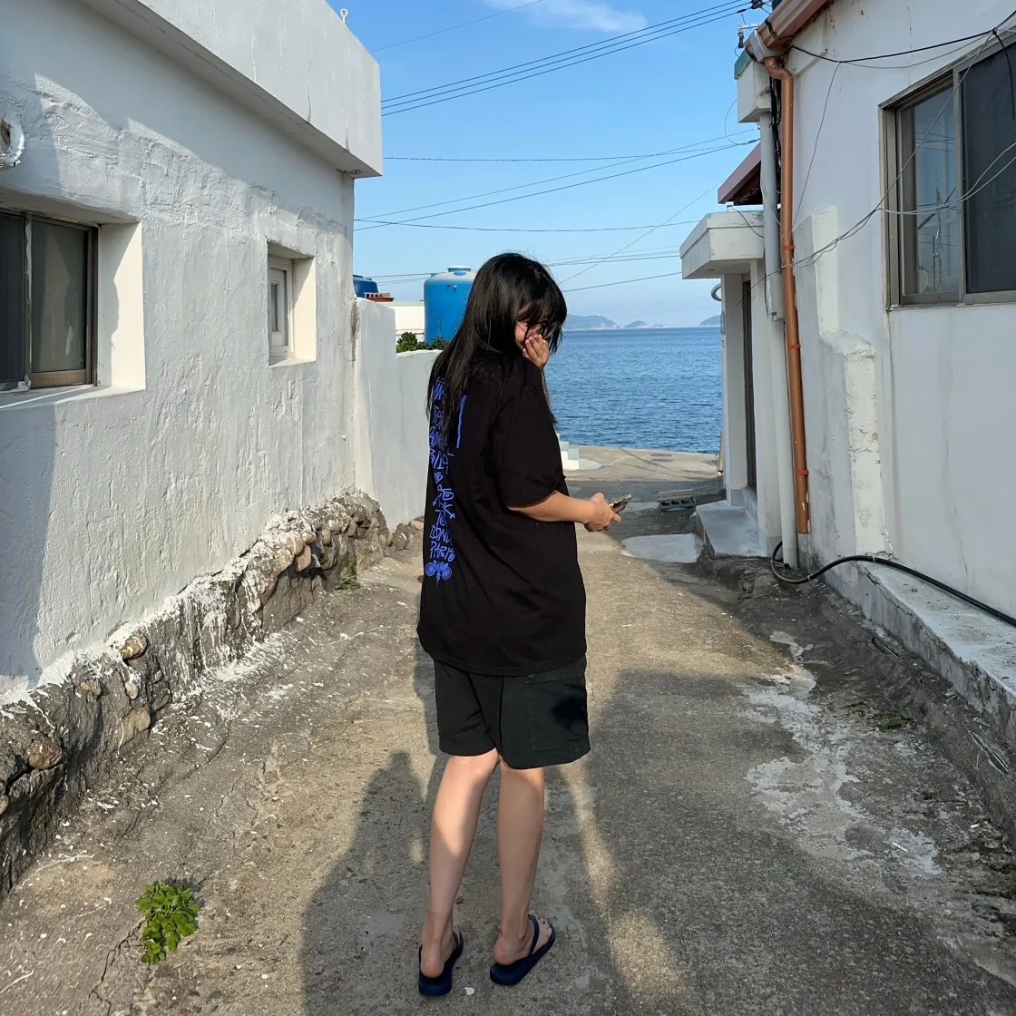 스투시 트라이브 스택 티셔츠 블랙 thumbnail 3