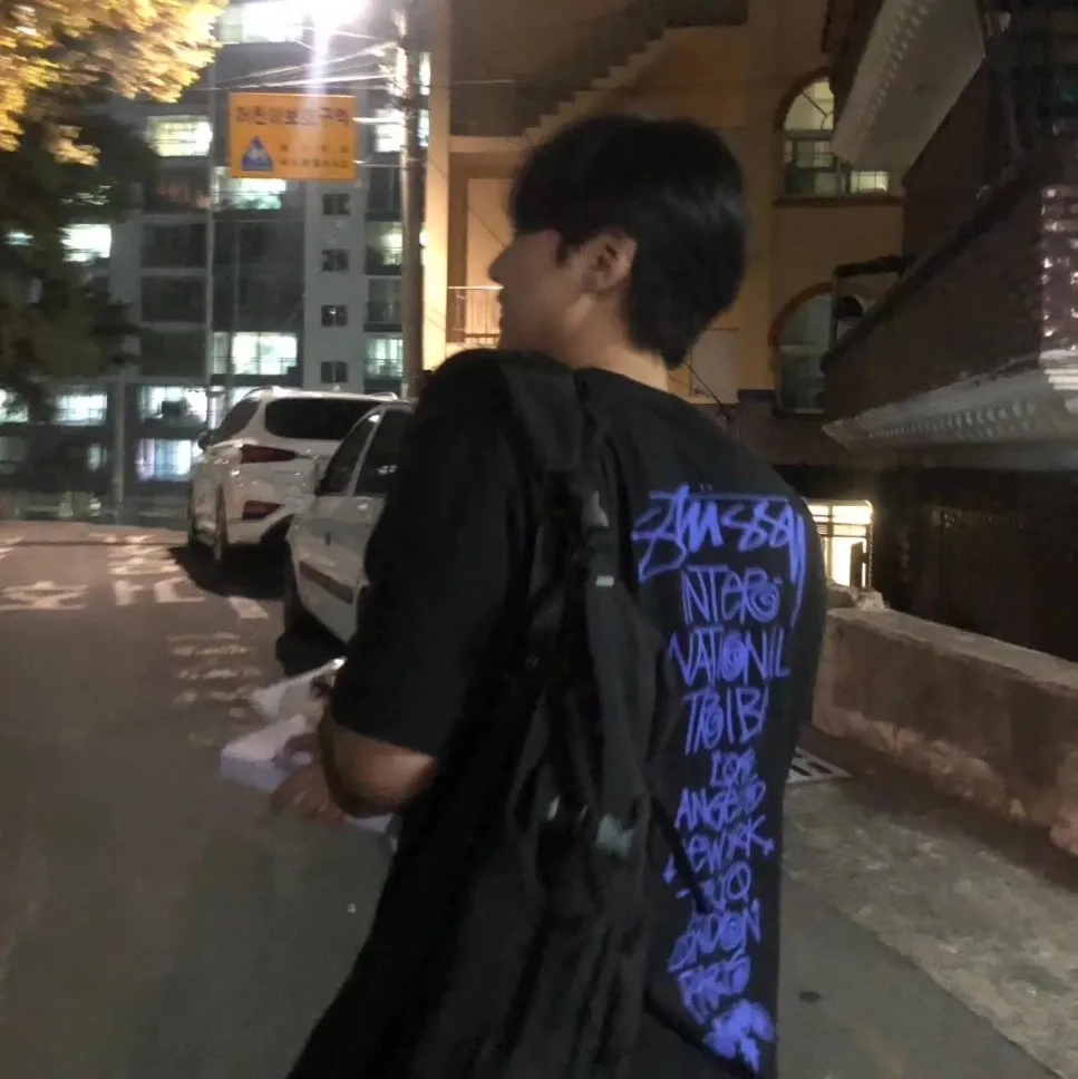 스투시 트라이브 스택 티셔츠 블랙 thumbnail 4