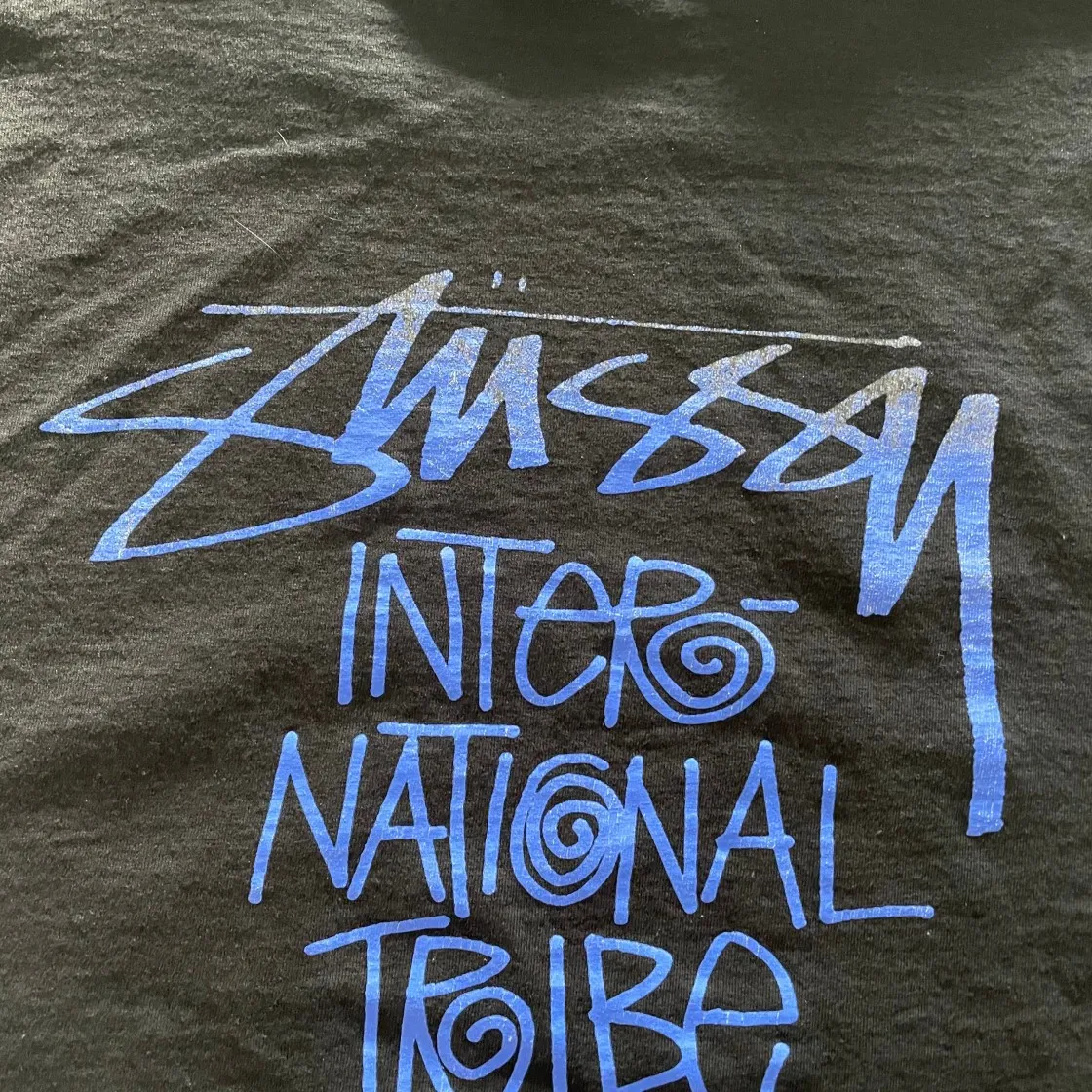 스투시 트라이브 스택 티셔츠 블랙 thumbnail 5