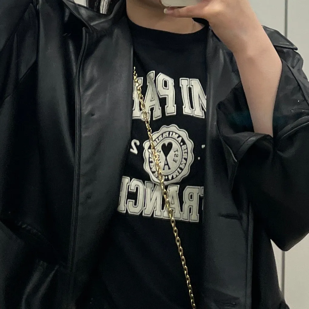 아미 파리 프랑스 티셔츠 블랙 thumbnail 6