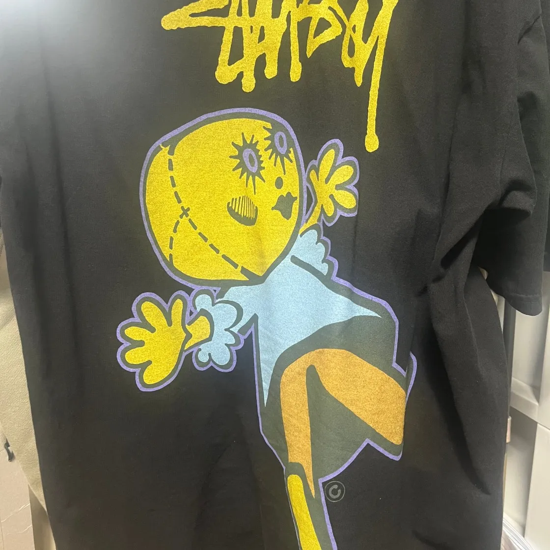 스투시 돌리 피그먼트 다이드 티셔츠 블랙 thumbnail 5