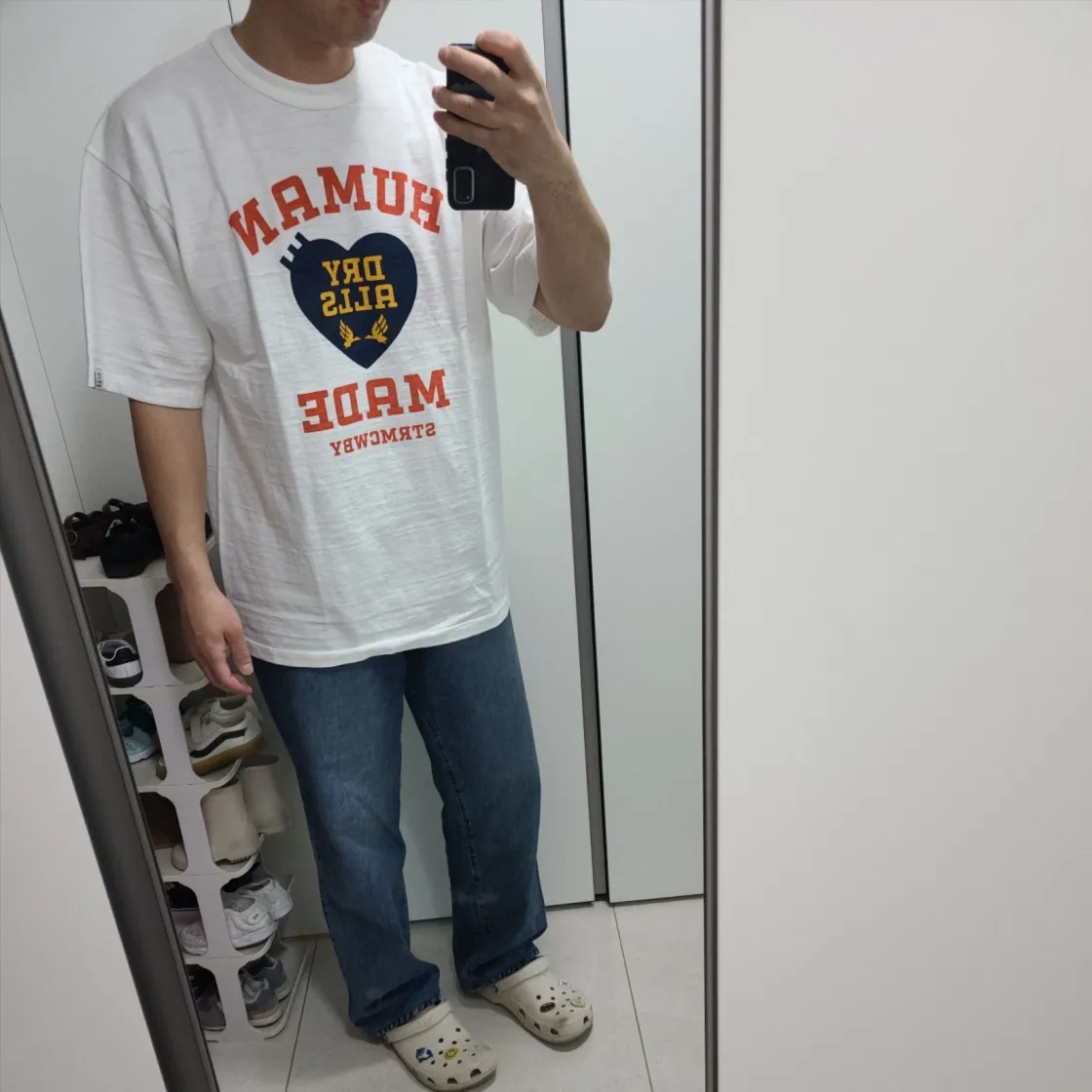 휴먼 메이드 그래픽 티셔츠 #08 화이트 thumbnail 2