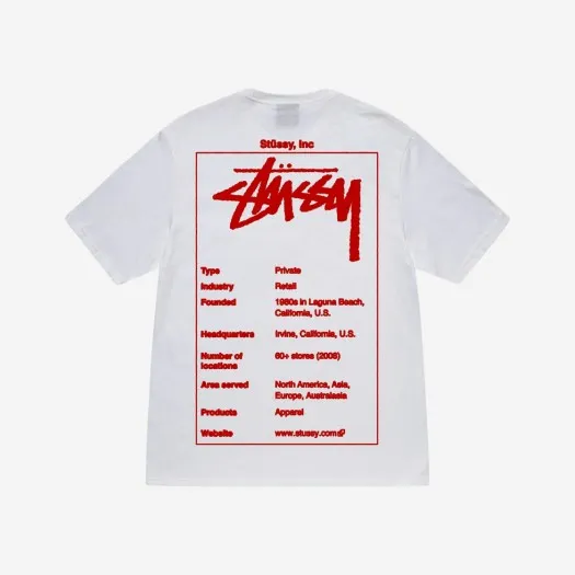 스투시 위키 티셔츠 화이트