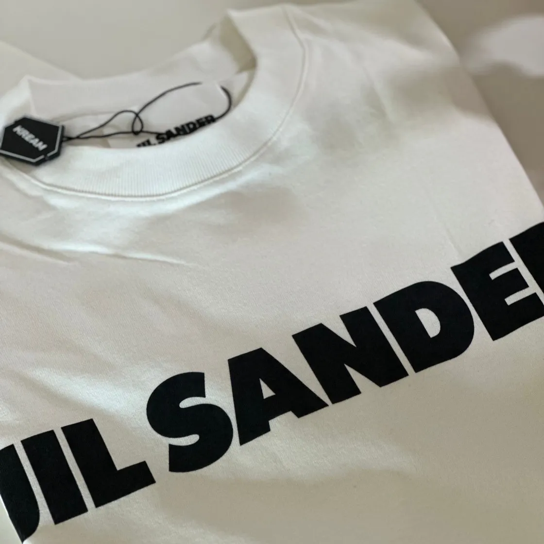 질 샌더 로고 티셔츠 내츄럴 thumbnail 2