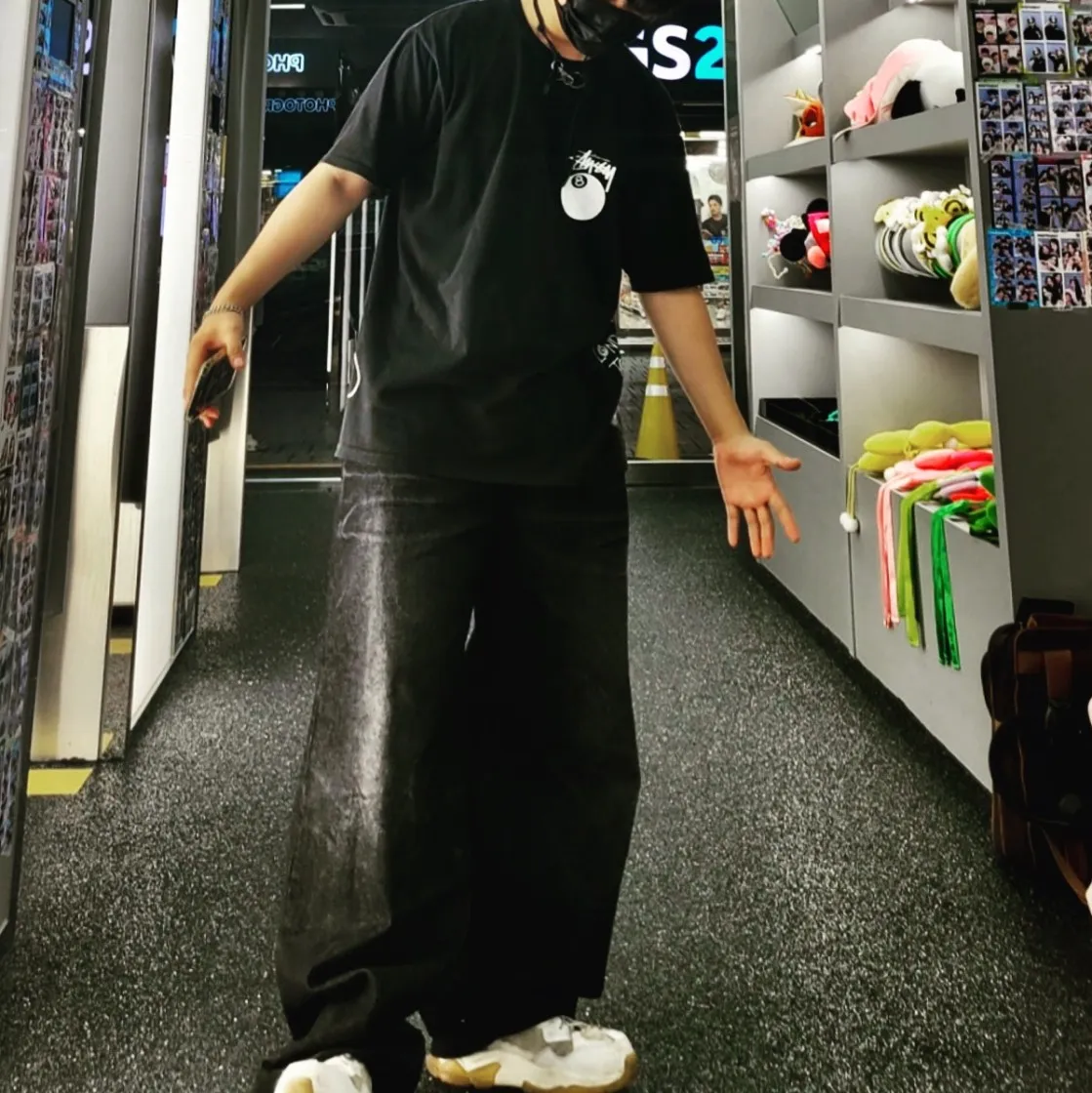 스투시 테스트 스트라이크 피그먼트 다이드 티셔츠 블랙 thumbnail 5