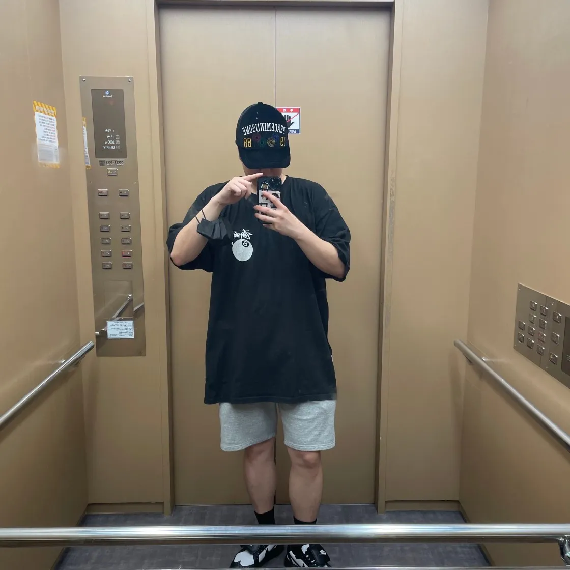 스투시 테스트 스트라이크 피그먼트 다이드 티셔츠 블랙 thumbnail 6