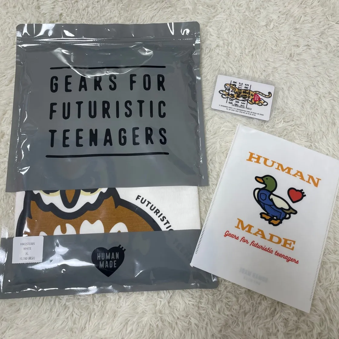 휴먼 메이드 그래픽 티셔츠 #04 화이트 thumbnail 4