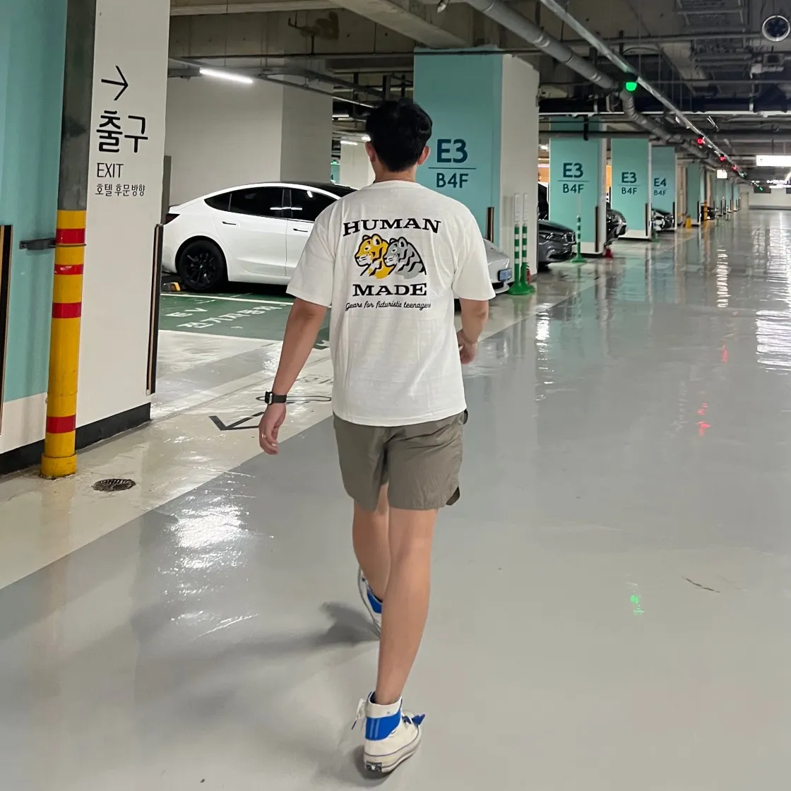 휴먼 메이드 포켓 티셔츠 화이트 thumbnail 3