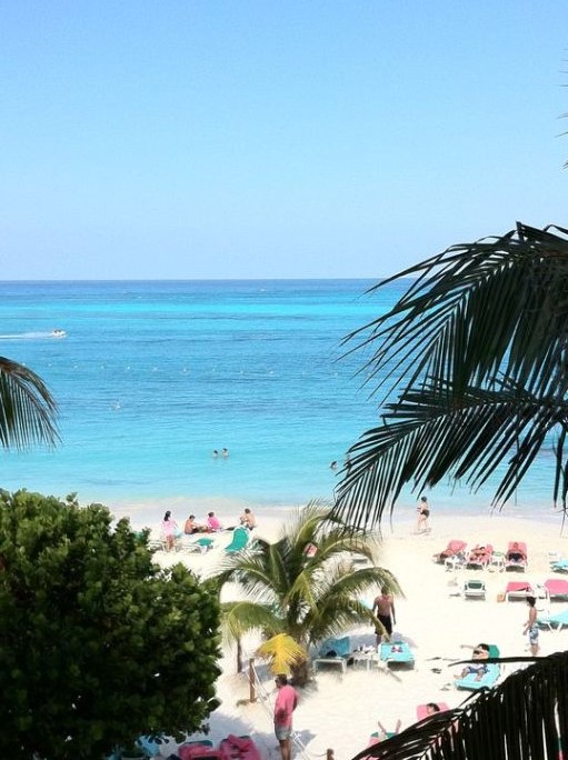 Peaceful beach and open water