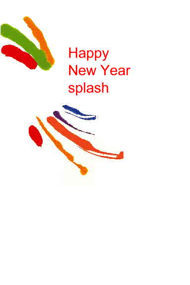 Happy New Year Splash
