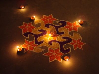 DIYA RANGOLI