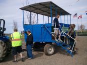 TRACTOR RIDE IN SKAGIT VALLEY