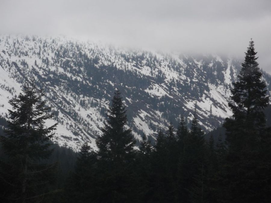 Snow depth on slopes