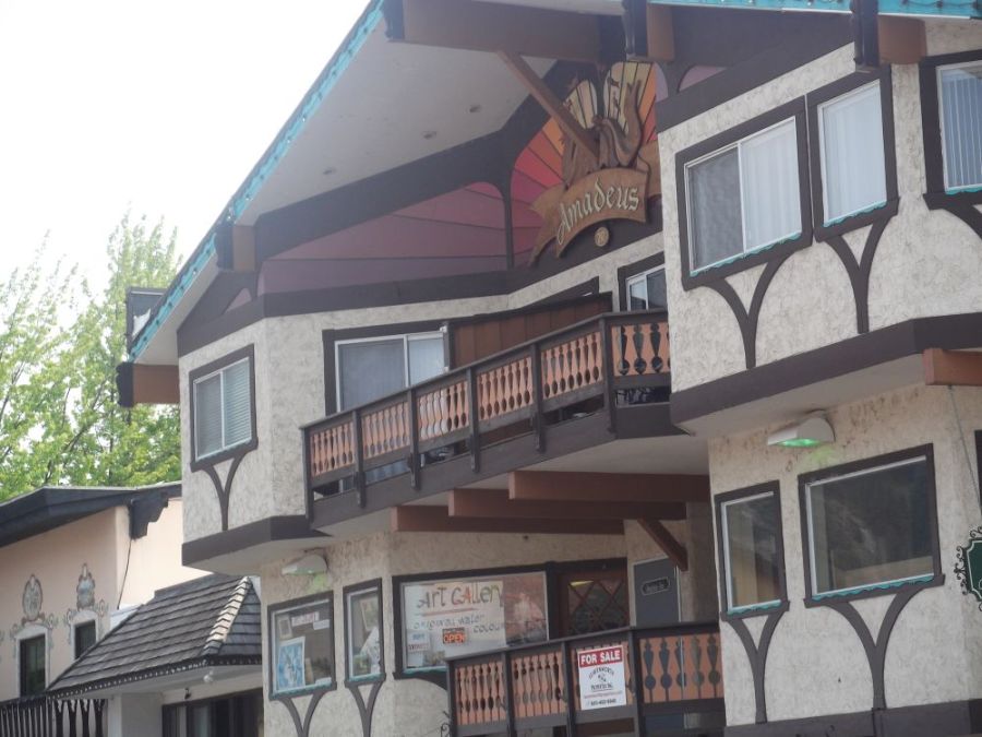 Bavarian architecture detail with painted murals