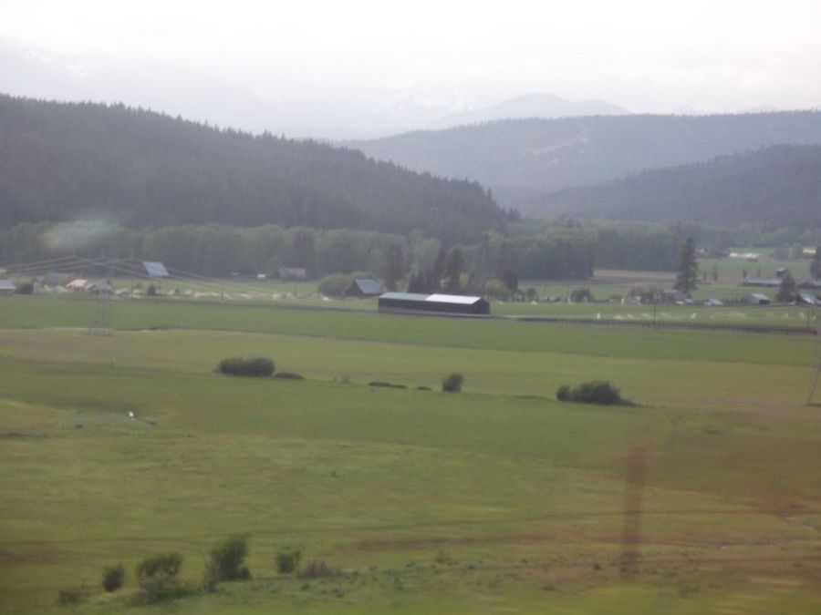 Mountain view from valley floor