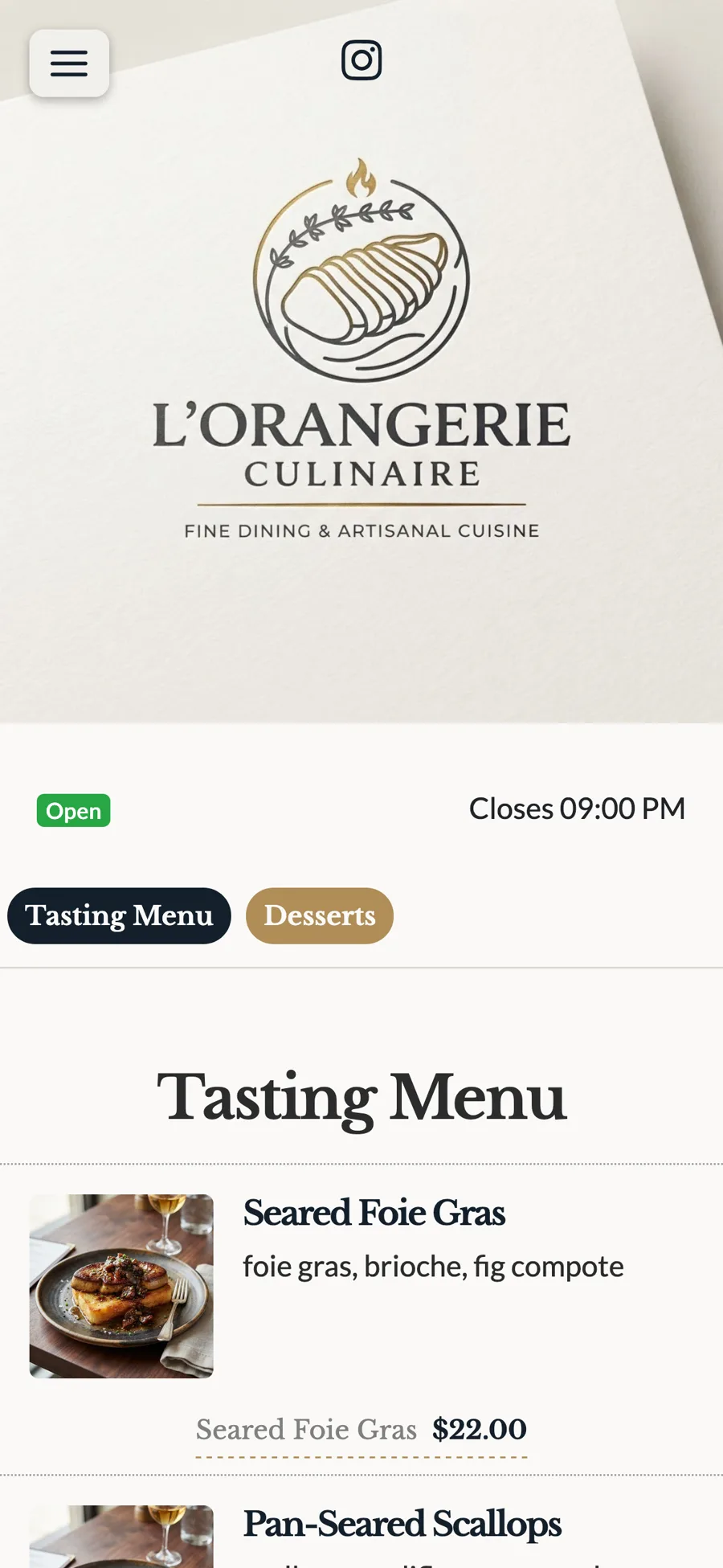 Demo Fine Dining