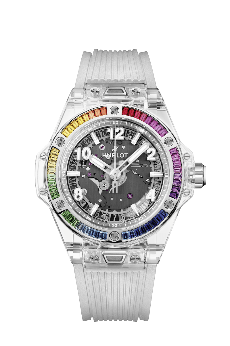 ONE CLICK SAPPHIRE RAINBOW 39MM
