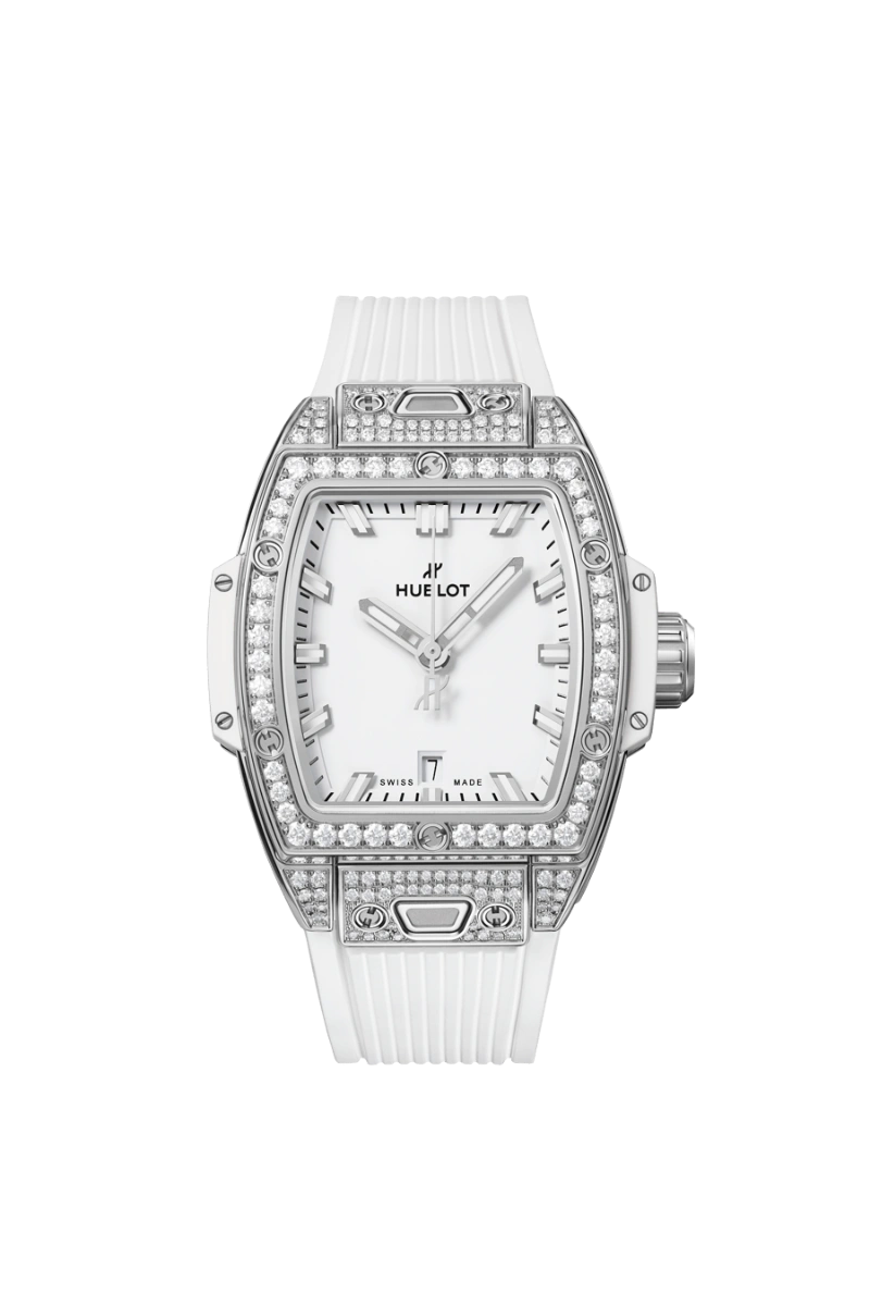 SPIRIT OF BIG BANG STEEL WHITE PAVÉ 32MM