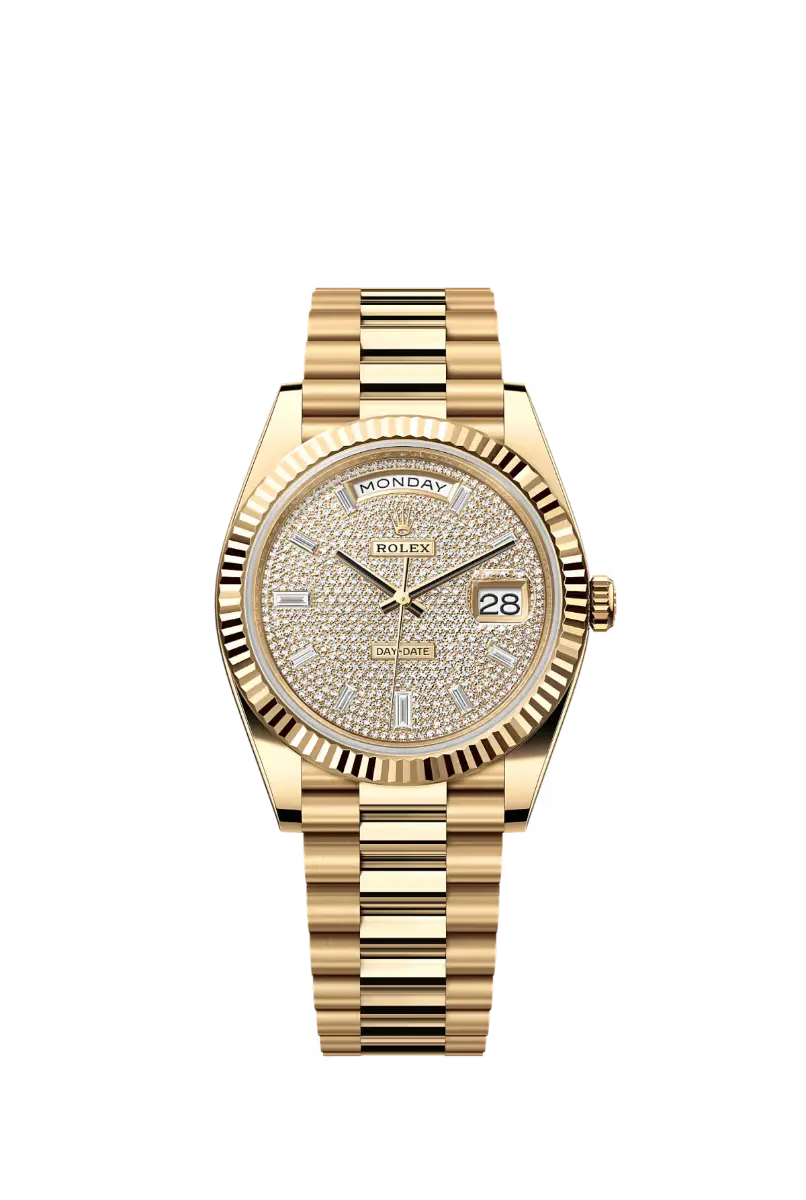 DIAMOND-PAVED & BAGUETTE DIAMOND 40MM