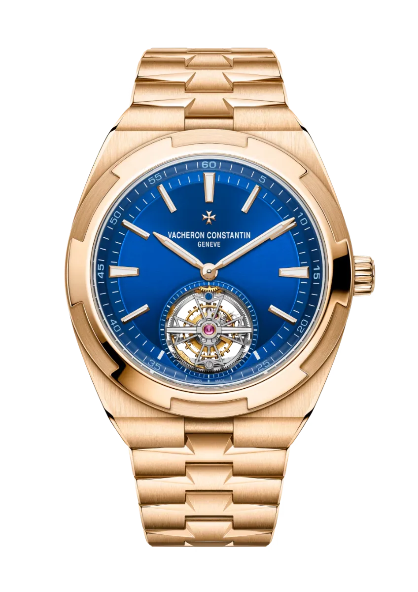 TOURBILLON 42.5MM PINK GOLD BLUE DIAL