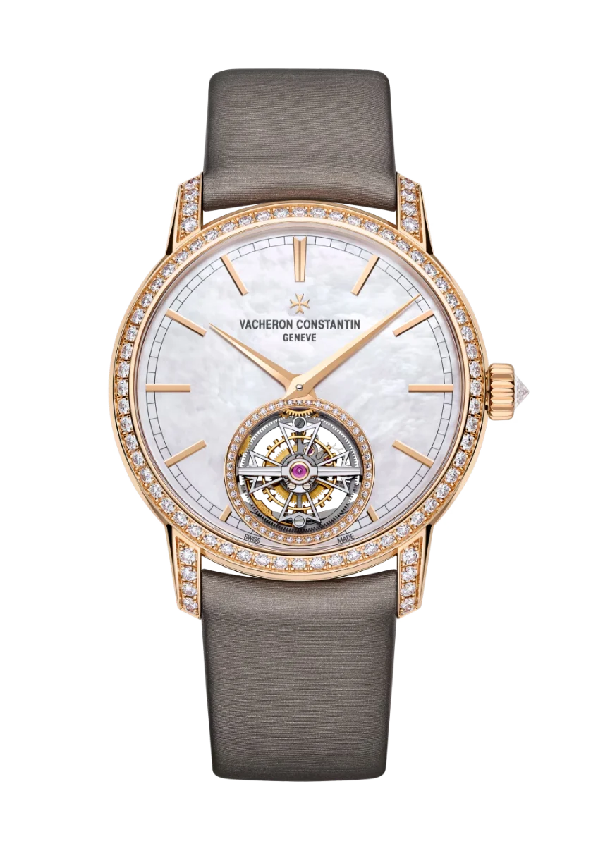 TOURBILLON 39MM PINK GOLD JEWELLERY DIAMOND SET