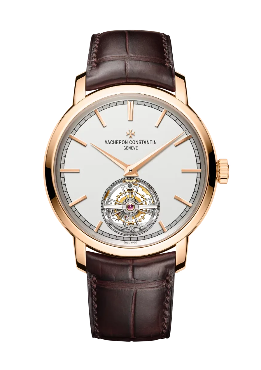 TOURBILLON 41MM PINK GOLD SILVER OPALINE DIAL