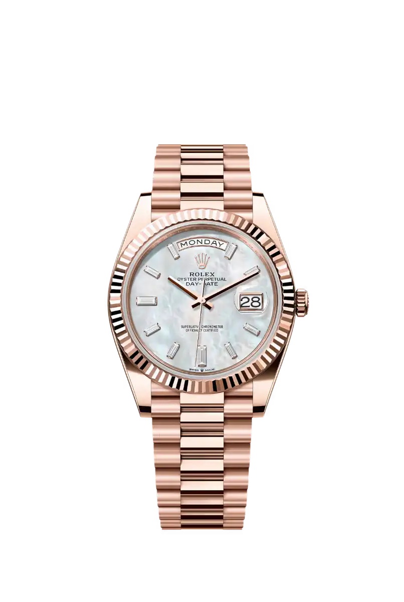 WHITE MOP BAGUETTE DIAMOND 40MM