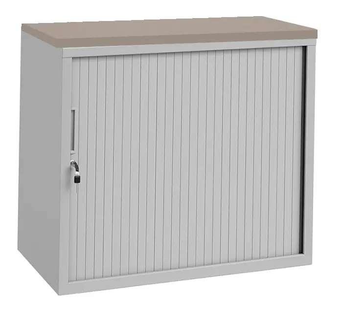 Roldeurkast Aluminium 72 x 80 x 43 cm Met topblad Cuando