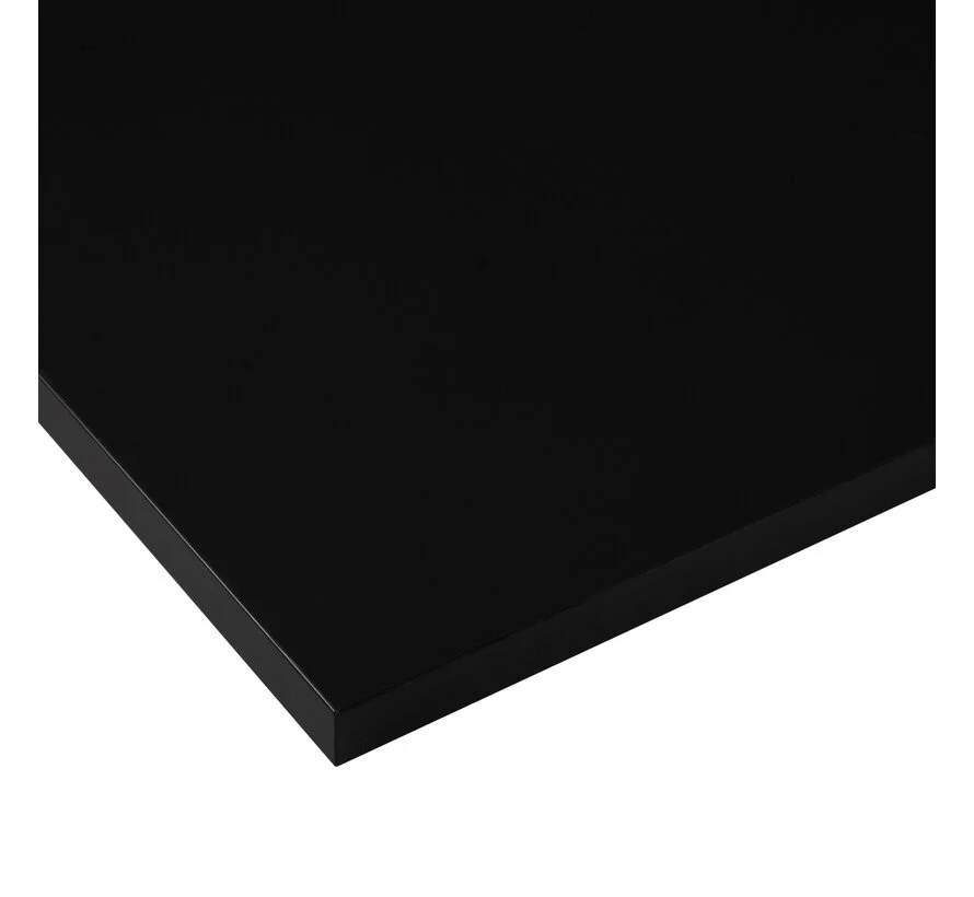 Los bureaublad - recht 180x80cm Zwart