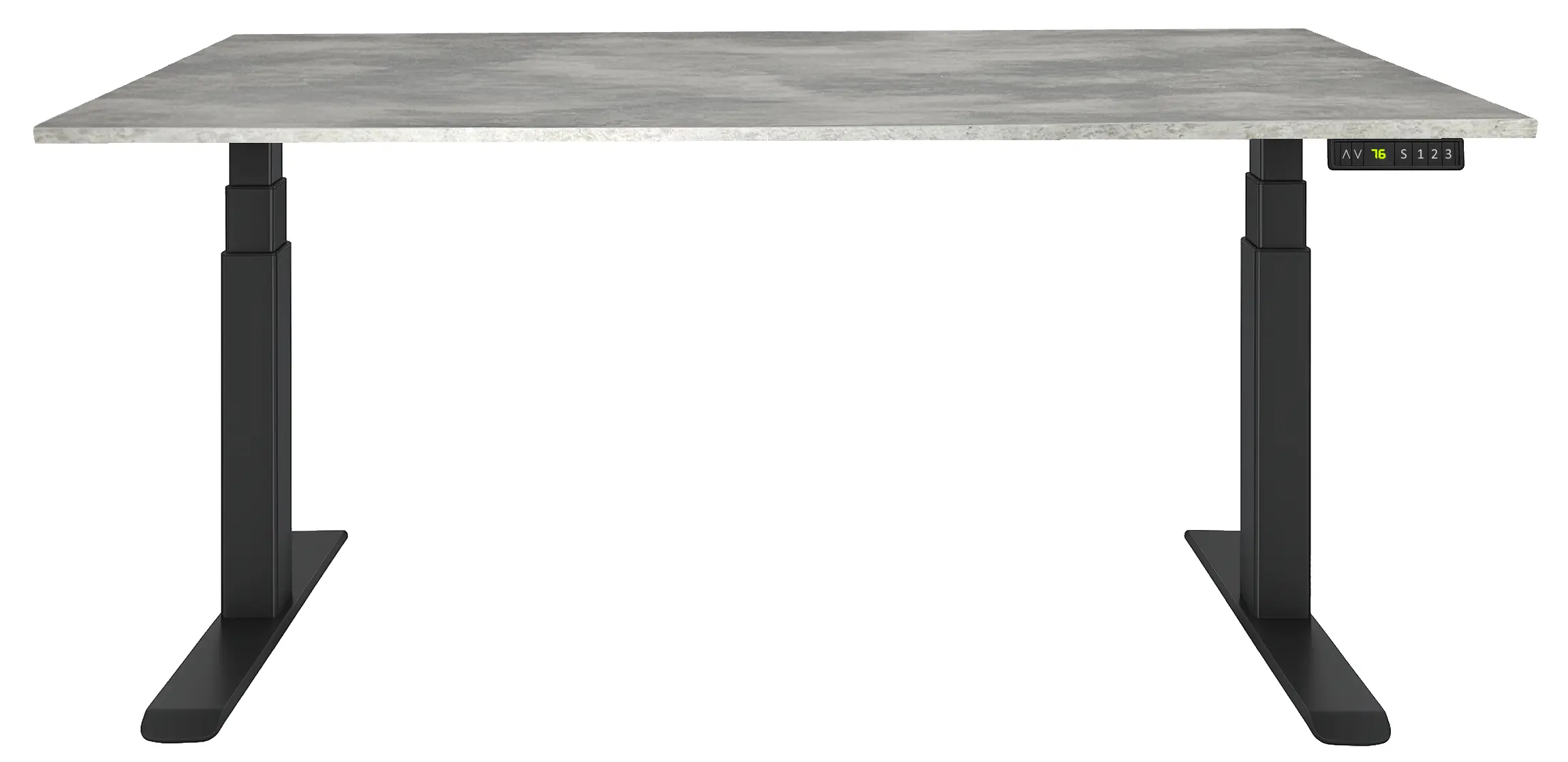 Zit-Sta Bureau Elektrisch 'Professional' EN-527 160x80cm Zwart - Oxyd