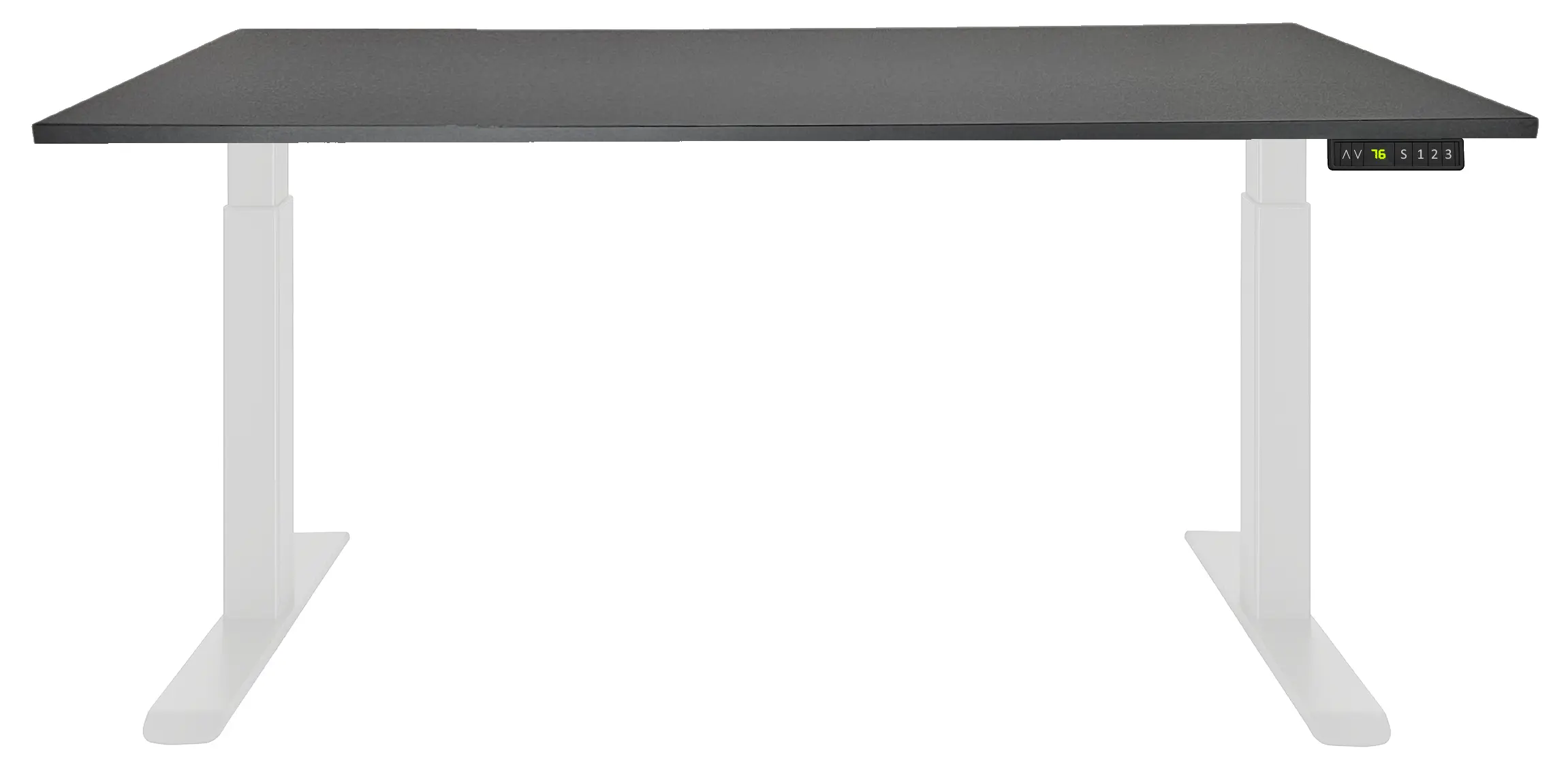 Zit-Sta Bureau Elektrisch 'Basic' 140x80cm Wit - Zwart