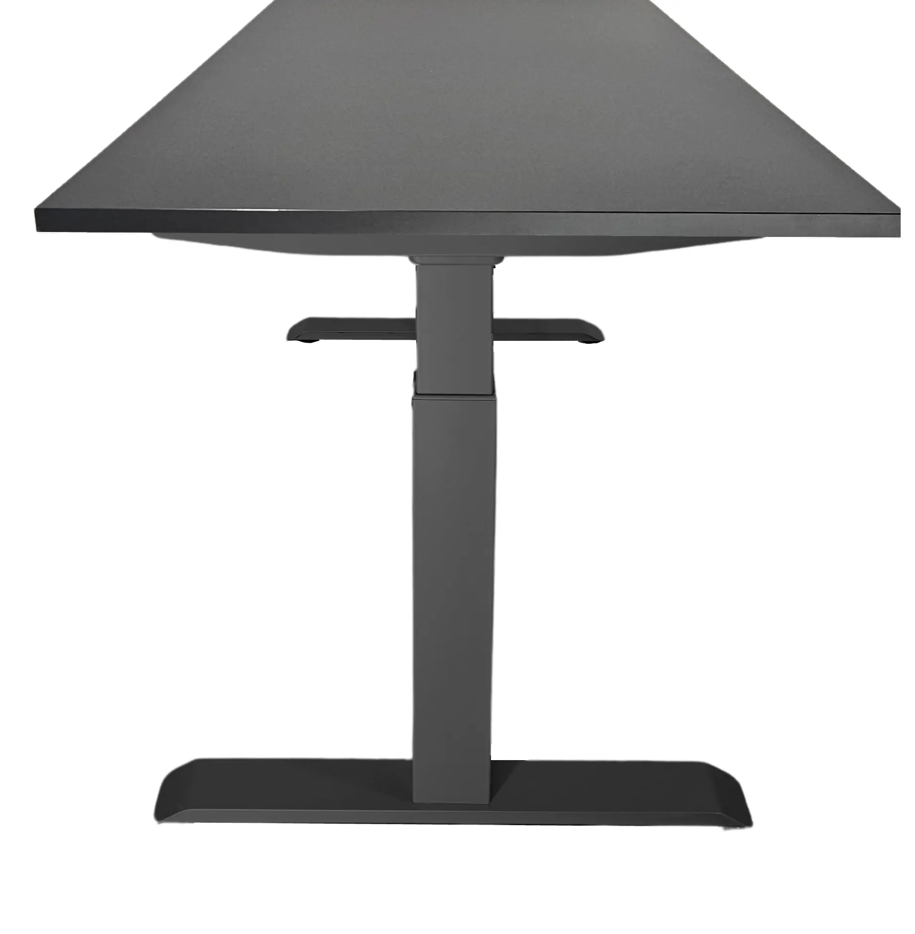 Zit-Sta Bureau Slinger Verstelbaar 140x80cm Zwart - Zwart