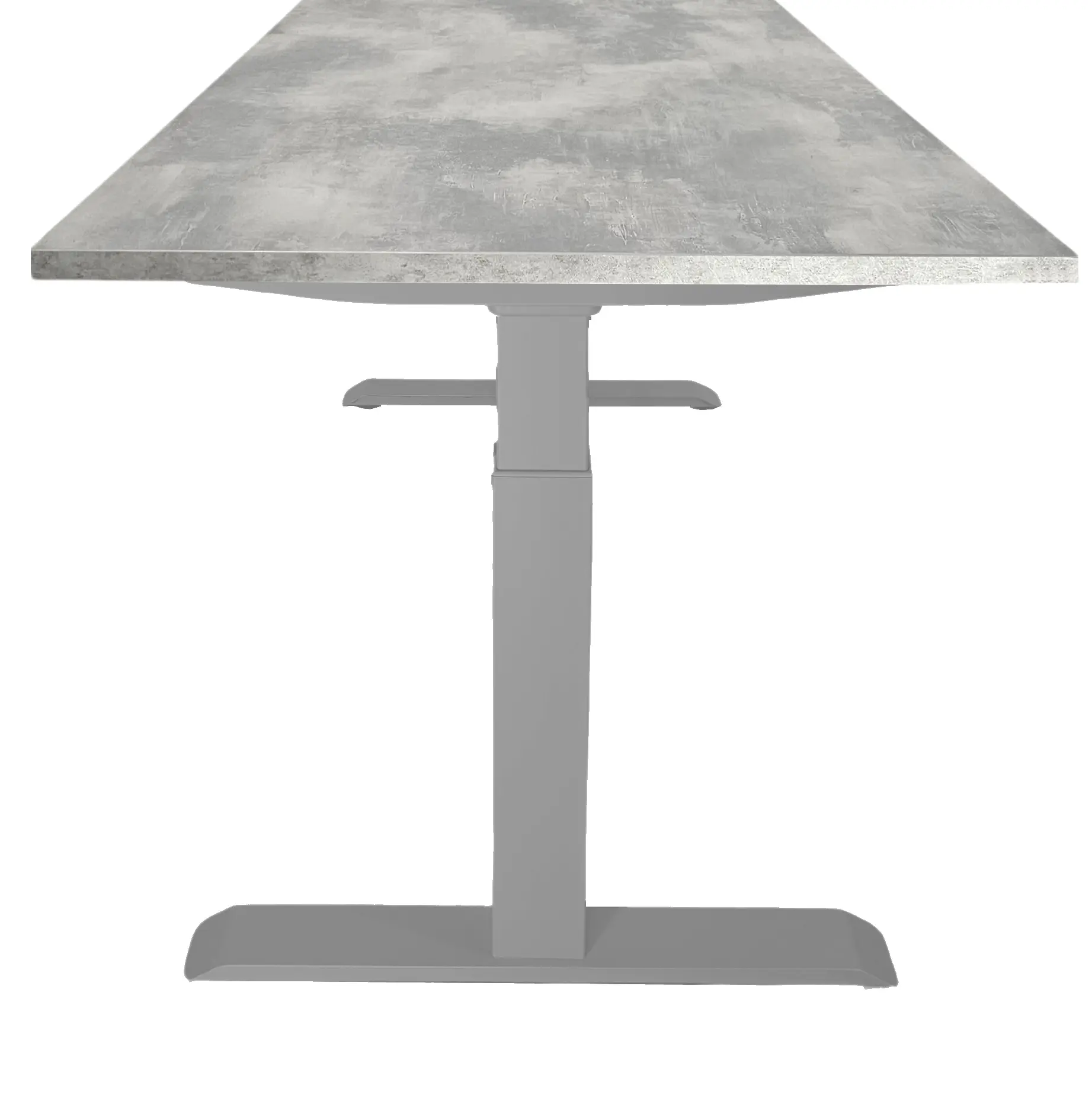 Zit-Sta Bureau Slinger Verstelbaar 140x80cm Aluminium - Oxyd